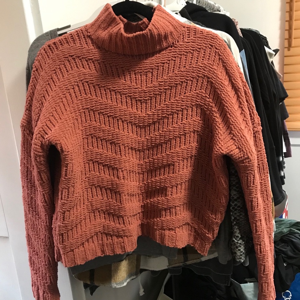 Cozy Chenille Mauve/Peach Sweater